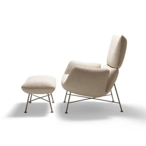 Beige upholstered armchair - Premium edition - Image 1