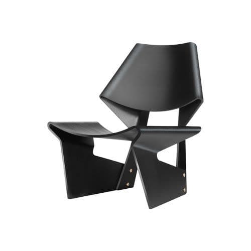 Black modern wood chair black edition - Image 1