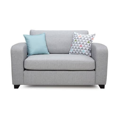 Grey fabric loveseat sofa gray edition - Image 1