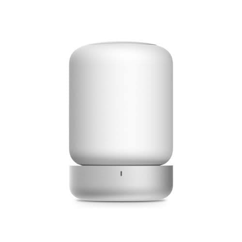 White smart speaker device for multipurpose uses